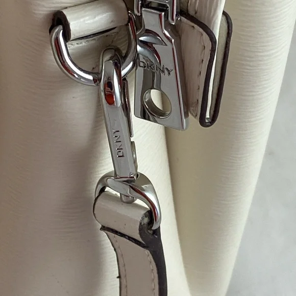 DKNY Paige Small Satchel R21DL465 Crossbody Strap and Double Handle With Scarf - Picture 10 of 13